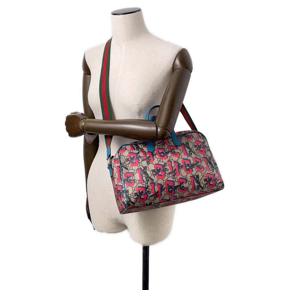Gucci GG Supreme Wolf Handbag Shoulder Bag - Picture 4 of 12